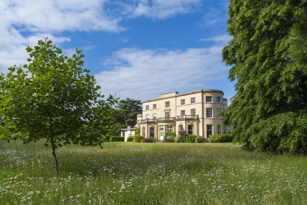 A picture of the Penny Brohn Cancer Care UK Centre and Gardens from a distance