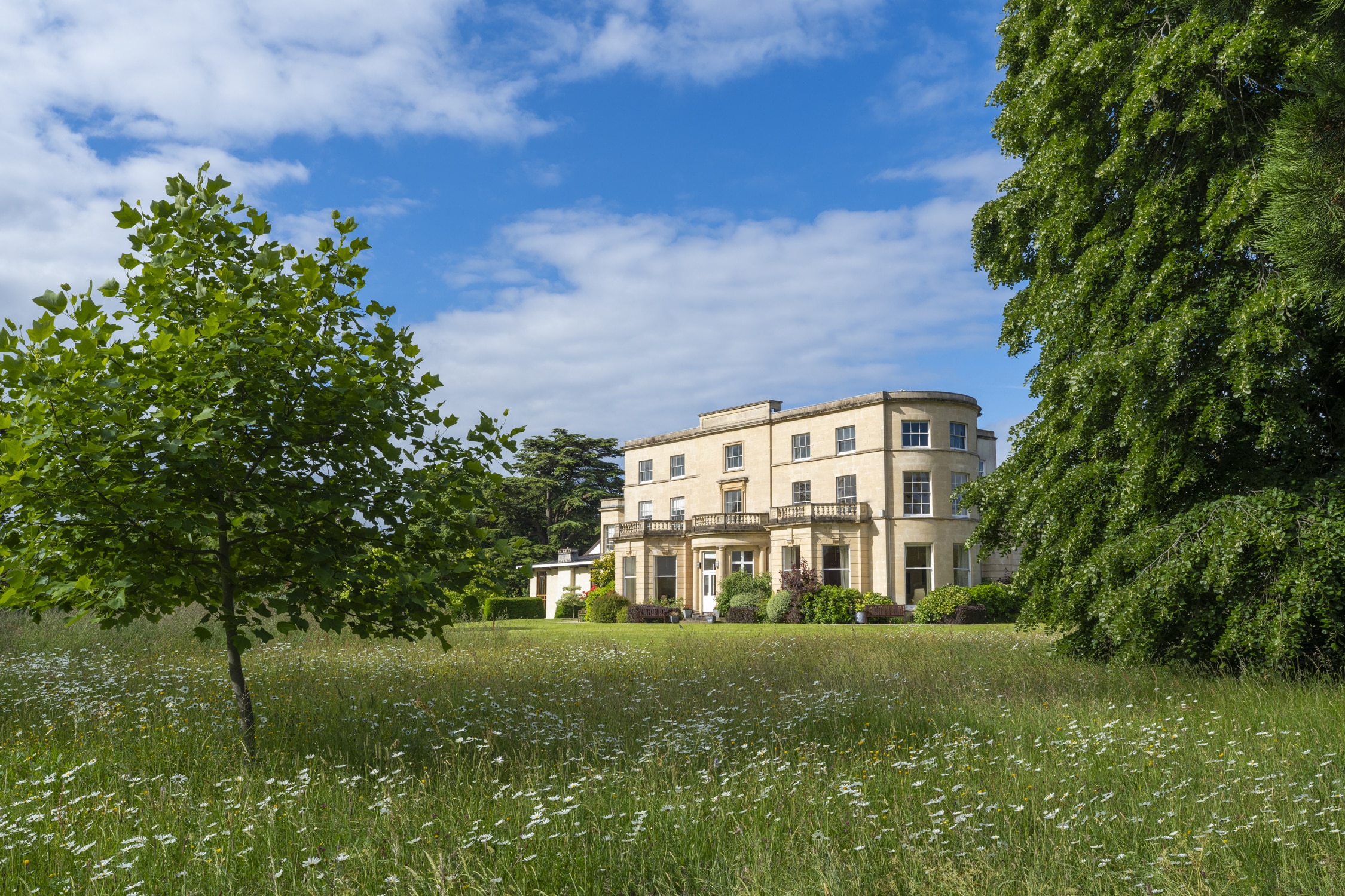 A picture of the Penny Brohn Cancer Care UK Centre and Gardens from a distance