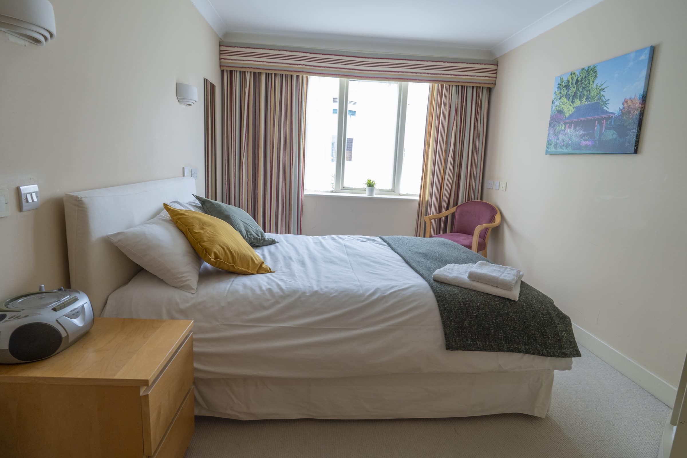 A guest bedroom at the Penny Brohn Cancer Care Centre