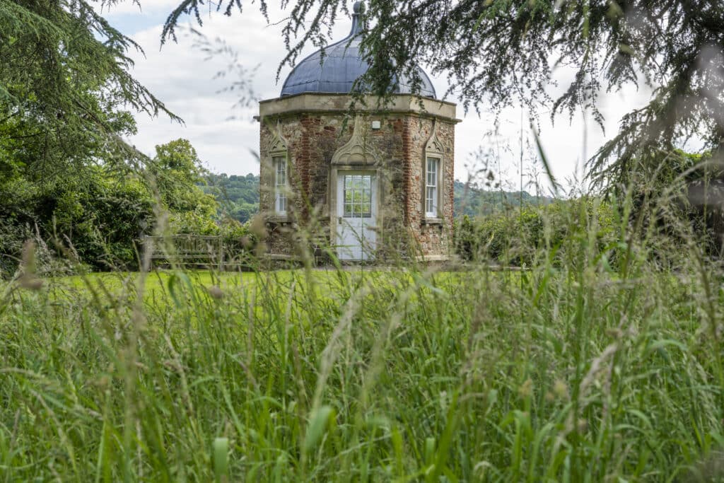 The Folly building in the Penny Brohn Cancer Care UK gardens